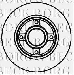 BORG & BECK bbd5796s -  Тормозной диск